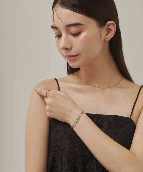 ciite'（シーテ）の「layered narrow bracelet / レイヤード ナロー ブレスレット（ブレスレット・レディース・ゴールド/シルバー・FREE）」の9枚目の写真