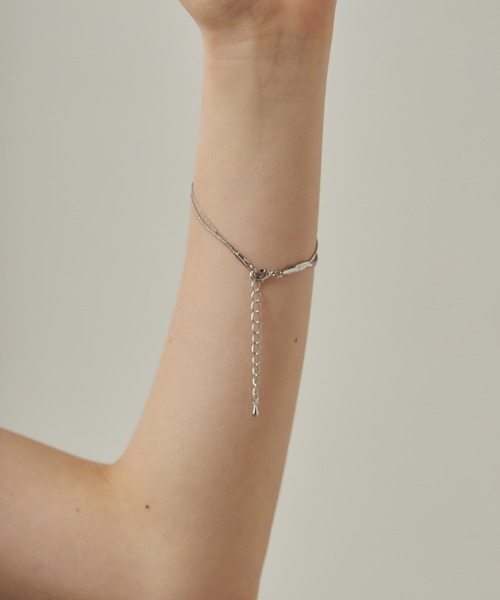 ciite'（シーテ）の「layered narrow bracelet / レイヤード ナロー ブレスレット（ブレスレット・レディース・ゴールド/シルバー・FREE）」の14枚目の写真