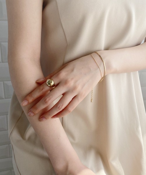 ciite'（シーテ）の「layered narrow bracelet / レイヤード ナロー ブレスレット（ブレスレット・レディース・ゴールド/シルバー・FREE）」の15枚目の写真