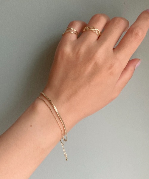 ciite'（シーテ）の「layered narrow bracelet / レイヤード ナロー ブレスレット（ブレスレット・レディース・ゴールド/シルバー・FREE）」の18枚目の写真