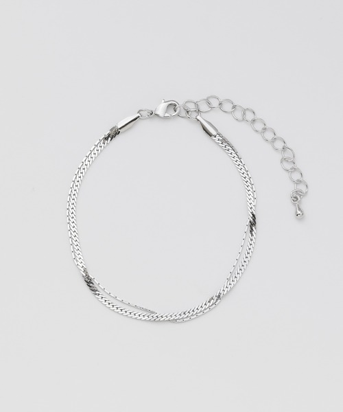 ciite'（シーテ）の「layered narrow bracelet / レイヤード ナロー ブレスレット（ブレスレット・レディース・ゴールド/シルバー・FREE）」の3枚目の写真