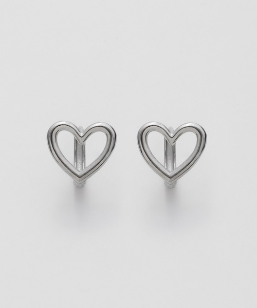 ciite' surgical stainless(シーテサージカルステンレス)の「【 金属アレルギー対応 】 ハートフープピアス サージカルステンレス (両耳用)(ピアス(両耳用)・レディース・ゴールド/シルバー・FREE)」の13枚目の写真