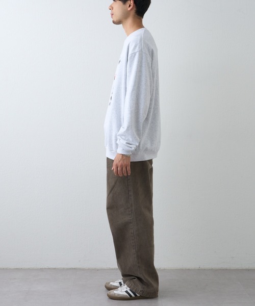 Franklin Climbing（フランクリンクライミング）の「【Franklin Climbing】ビックシルエットウサギスキーロゴクルースウェット（スウェット・メンズ・アイボリー/チャコールグレー/ライトグレー・LARGE/MEDIUM）」の15枚目の写真