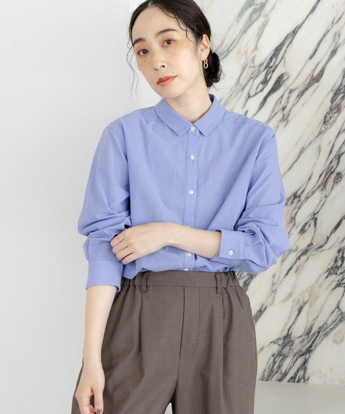 studio CLIP(スタディオクリップ)の「【3シーズンシリーズ】シングルガーゼベーシックシャツ(シャツ/ブラウス・レディース・サックスブルー/ライトグレー/ダークグレー/イエロー・FREE)」の17枚目の写真