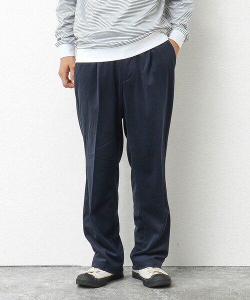 NOLLEY’S(ノーリーズ)の「【WORK ABOUT】トリコットコールイージーワイドパンツ(その他パンツ・メンズ・ベージュ/グレイッシュベージュ/ブラック/ネイビー・M/L/S)」の1枚目の写真