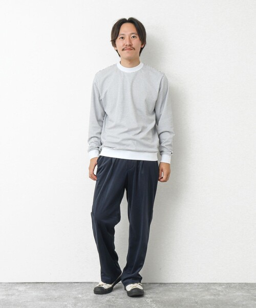 NOLLEY’S(ノーリーズ)の「【WORK ABOUT】トリコットコールイージーワイドパンツ(その他パンツ・メンズ・ベージュ/グレイッシュベージュ/ブラック/ネイビー・M/L/S)」の12枚目の写真
