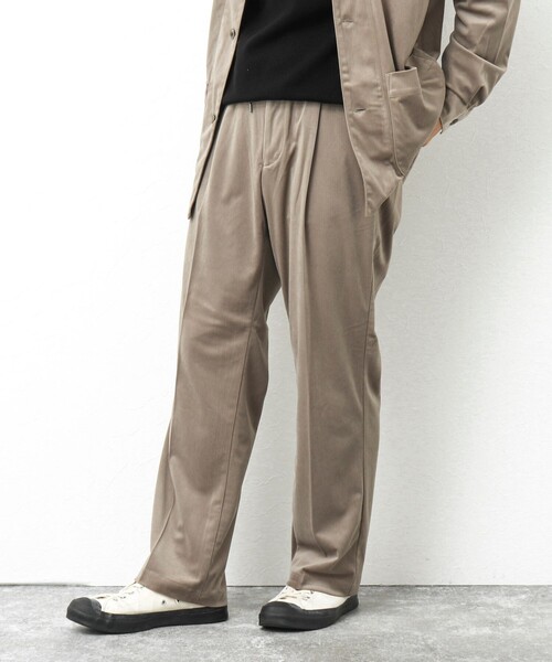 NOLLEY’S(ノーリーズ)の「【WORK ABOUT】トリコットコールイージーワイドパンツ(その他パンツ・メンズ・ベージュ/グレイッシュベージュ/ブラック/ネイビー・M/L/S)」の15枚目の写真