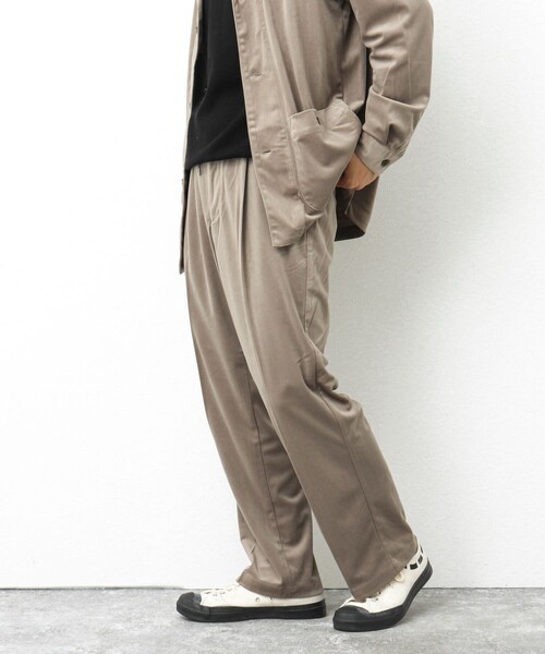 NOLLEY’S(ノーリーズ)の「【WORK ABOUT】トリコットコールイージーワイドパンツ(その他パンツ・メンズ・ベージュ/グレイッシュベージュ/ブラック/ネイビー・M/L/S)」の16枚目の写真