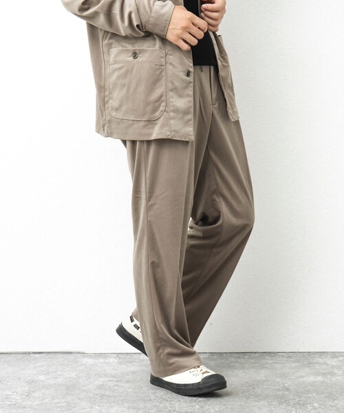 NOLLEY’S(ノーリーズ)の「【WORK ABOUT】トリコットコールイージーワイドパンツ(その他パンツ・メンズ・ベージュ/グレイッシュベージュ/ブラック/ネイビー・M/L/S)」の20枚目の写真