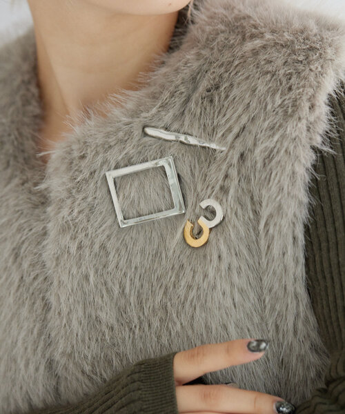 ear PAPILLONNER(イアパピヨネ)の「【beq Pettina(ベック ペティーナ)】ナンバーズブローチ(ブローチ/コサージュ・レディース・シルバー系その他/シルバー/シルバー系その他2・FREE)」の9枚目の写真