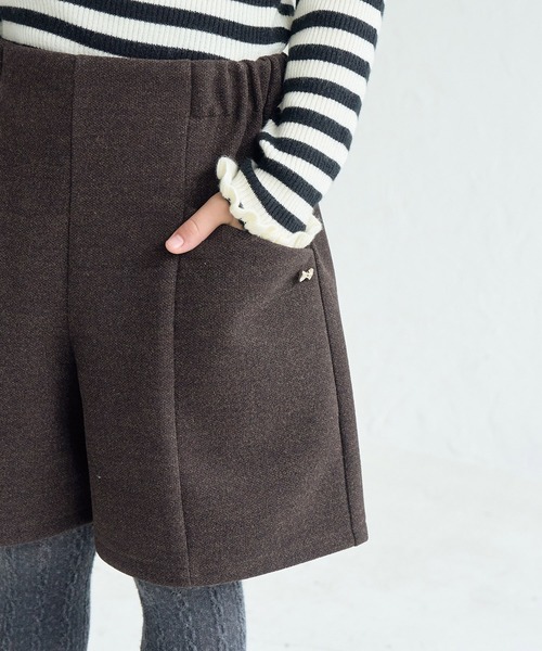 ROPE' PICNIC（ロペピクニック）の「【KIDS】ジャージメルトンキュロット/リンクコーデ（その他パンツ・キッズ・ブラック/ダークブラウン・S/M/L）」の9枚目の写真