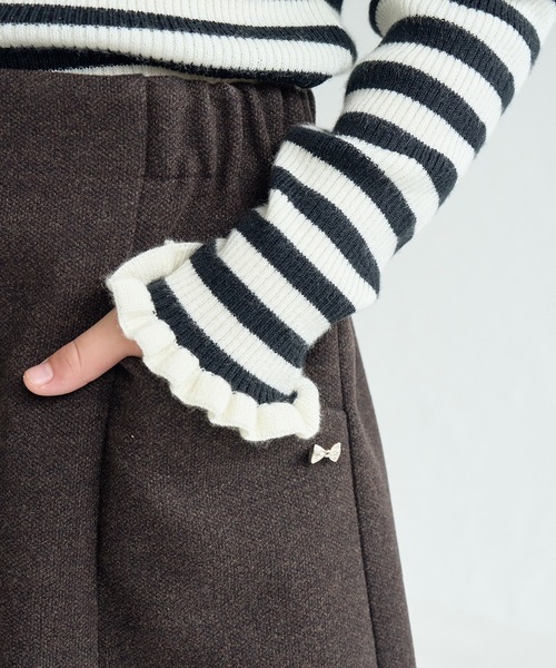 ROPE' PICNIC（ロペピクニック）の「【KIDS】ジャージメルトンキュロット/リンクコーデ（その他パンツ・キッズ・ブラック/ダークブラウン・S/M/L）」の10枚目の写真