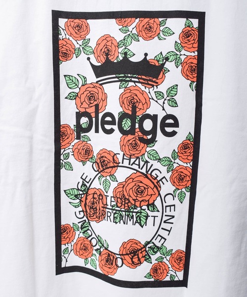Pledge(プレッジ)の「【pledge】ビッグシルエット プリントTシャツ(Tシャツ/カットソー・メンズ・ホワイト系その他6・MEDIUM/LARGE)」の4枚目の写真
