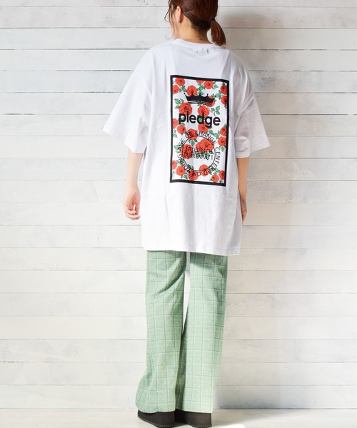 Pledge(プレッジ)の「【pledge】ビッグシルエット プリントTシャツ(Tシャツ/カットソー・メンズ・ホワイト系その他6・MEDIUM/LARGE)」の8枚目の写真
