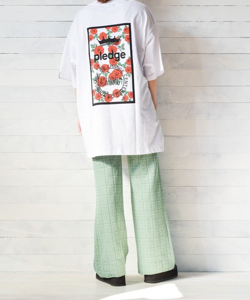 Pledge(プレッジ)の「【pledge】ビッグシルエット プリントTシャツ(Tシャツ/カットソー・メンズ・ホワイト系その他6・MEDIUM/LARGE)」の9枚目の写真