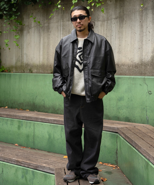 VENCEEXCHANGE（ヴァンスエクスチェンジ）の「A-2合皮ジャケット（その他アウター・メンズ・ブラウン/ブラック・L/M）」の22枚目の写真