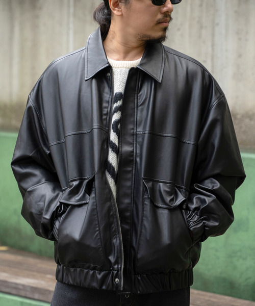 VENCEEXCHANGE（ヴァンスエクスチェンジ）の「A-2合皮ジャケット（その他アウター・メンズ・ブラウン/ブラック・L/M）」の15枚目の写真