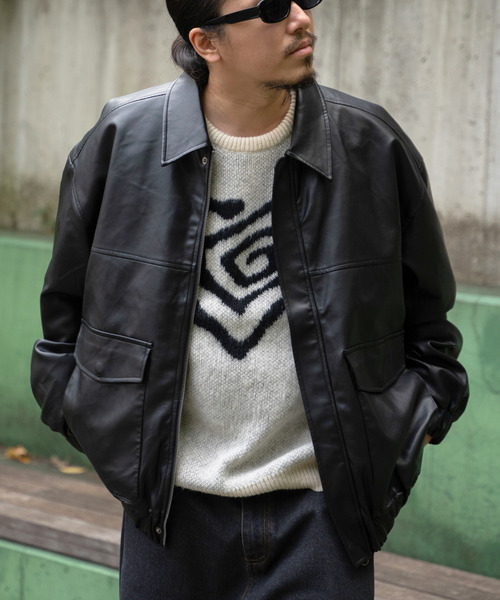 VENCEEXCHANGE（ヴァンスエクスチェンジ）の「A-2合皮ジャケット（その他アウター・メンズ・ブラウン/ブラック・L/M）」の17枚目の写真