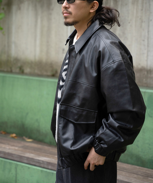 VENCEEXCHANGE（ヴァンスエクスチェンジ）の「A-2合皮ジャケット（その他アウター・メンズ・ブラウン/ブラック・L/M）」の18枚目の写真