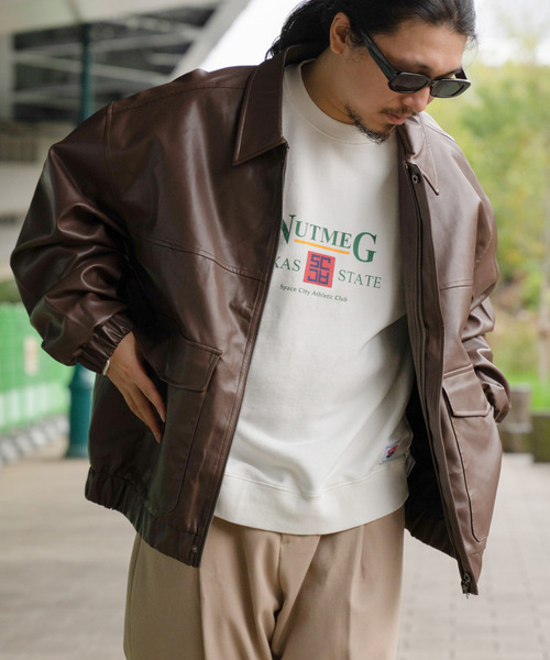 VENCEEXCHANGE（ヴァンスエクスチェンジ）の「A-2合皮ジャケット（その他アウター・メンズ・ブラウン/ブラック・L/M）」の5枚目の写真