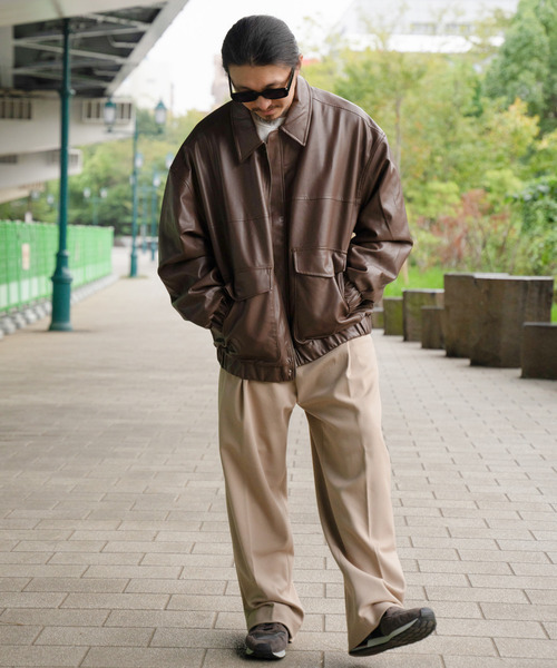 VENCEEXCHANGE（ヴァンスエクスチェンジ）の「A-2合皮ジャケット（その他アウター・メンズ・ブラウン/ブラック・L/M）」の11枚目の写真