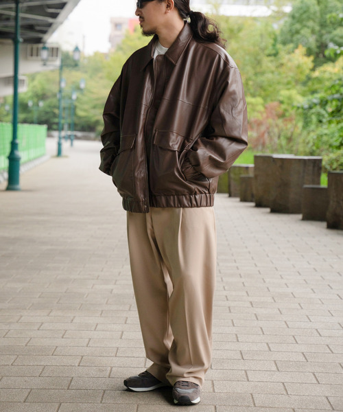 VENCEEXCHANGE（ヴァンスエクスチェンジ）の「A-2合皮ジャケット（その他アウター・メンズ・ブラウン/ブラック・L/M）」の13枚目の写真