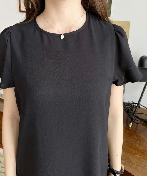 moment+（モーメントプラス）の「半袖ビスチェ付きワンピース（ワンピース・レディース・ブラック/ブラック系その他/チャコールグレー/ホワイト系その他・M/L）」の15枚目の写真