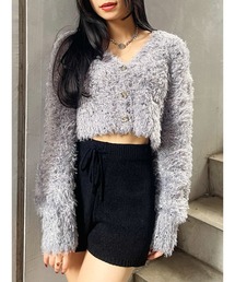 EVRIS | ミックスファンシーヤーンショートカーディガン(カーディガン/ボレロ)