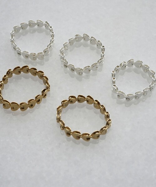 ＜in mood＞mini heart 5p リングセット（リング）｜in mood（インムード）