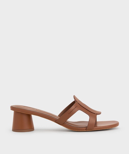 CHARLES & KEITH（チャールズ & キース）の「Easley イーズリー クロックエフェクトカットアウトヒールサンダル（サンダル・レディース・ブラック系その他4/ブラック/オフホワイト/ホワイト系その他3/ライラック/クリアブラウン/ブラウン系その他3・23cm/22.5cm/23.5cm/22cm/25.5cm/25cm/24.5cm）」の6枚目の写真