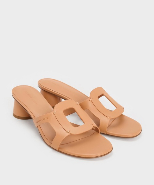 CHARLES & KEITH（チャールズ & キース）の「Easley イーズリー クロックエフェクトカットアウトヒールサンダル（サンダル・レディース・ブラック系その他4/ブラック/オフホワイト/ホワイト系その他3/ライラック/クリアブラウン/ブラウン系その他3・23cm/22.5cm/23.5cm/22cm/25.5cm/25cm/24.5cm）」の14枚目の写真