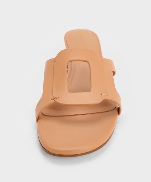 CHARLES & KEITH クロックエフェクトカットアウトヒールサンダル CHARLES & KEITH クロックエフェクトカットアウトヒールサンダル