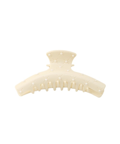 MIELI INVARIANT（ミエリインヴァリアント）の「Pearl Dot Curve Hair Clip（バレッタ/ヘアクリップ・レディース・アイボリー/グレイッシュベージュ/ブラック・FREE）」の11枚目の写真
