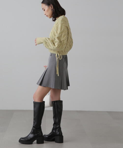 FREE'S MART（フリーズマート）の「◆インナーパンツ付プリーツミニスカート（スカート・レディース・グレー/ブラウン・SMALL/MEDIUM）」の19枚目の写真