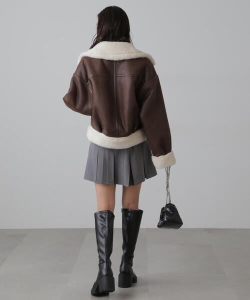 FREE'S MART（フリーズマート）の「◆インナーパンツ付プリーツミニスカート（スカート・レディース・グレー/ブラウン・SMALL/MEDIUM）」の22枚目の写真