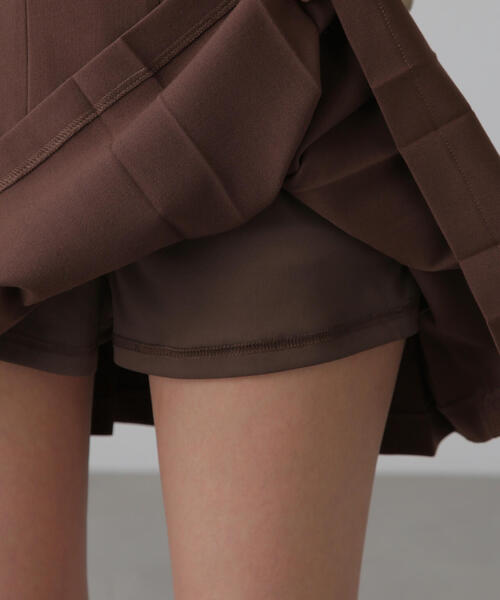 FREE'S MART（フリーズマート）の「◆インナーパンツ付プリーツミニスカート（スカート・レディース・グレー/ブラウン・SMALL/MEDIUM）」の17枚目の写真
