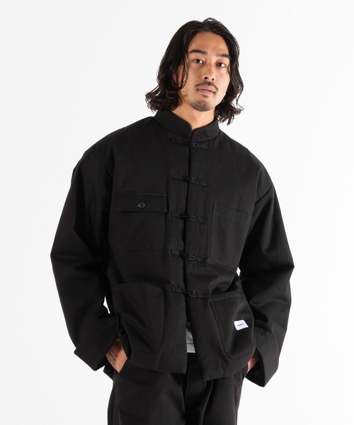 BEDWIN & THE HEARTBREAKERS(ベドウィン アンド ザ ハートブレイカーズ)の「COTTON CHINA JACKET "KELLY"(その他アウター・メンズ・ブラック/ブルー・LARGE)」の1枚目の写真