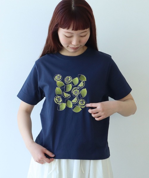 bulle de savon（ビュルデサボン）の「korokoro fruit レモンTシャツ