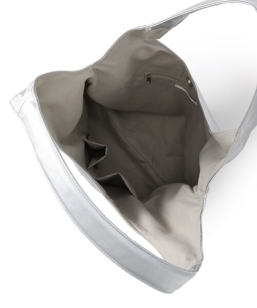 ITS'DEMO（イッツデモ）の「◆【通勤に／A4対応】パッチ付きラウンドトート（トートバッグ・レディース・シルバー/ブラック/ナチュラル/ブロンズ・00）」の20枚目の写真