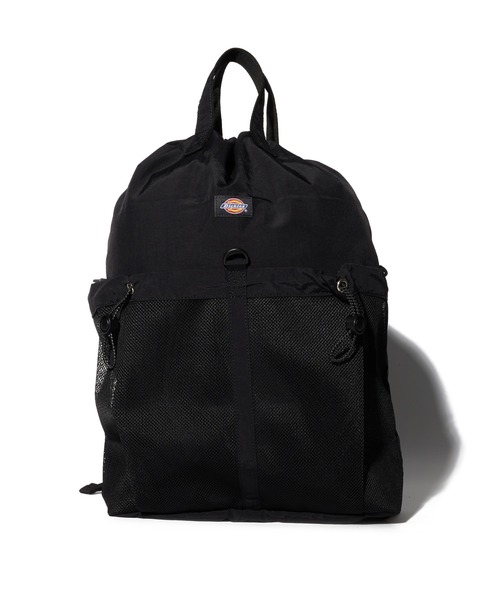 Dickies（ディッキーズ）の「【Dickies】3WAY MP DS SACK / ディッキーズ スリーウェイ ドローストリング ナップザック（バックパック/リュック・メンズ・グレー/アイボリー/ブラック・FREE）」の2枚目の写真