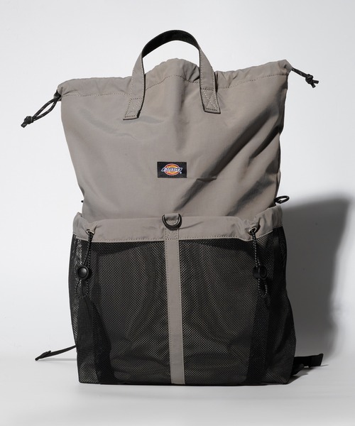Dickies（ディッキーズ）の「【Dickies】3WAY MP DS SACK / ディッキーズ スリーウェイ ドローストリング ナップザック（バックパック/リュック・メンズ・グレー/アイボリー/ブラック・FREE）」の9枚目の写真