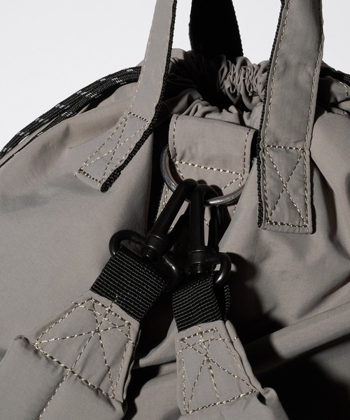 Dickies（ディッキーズ）の「【Dickies】3WAY MP DS SACK / ディッキーズ スリーウェイ ドローストリング ナップザック（バックパック/リュック・メンズ・グレー/アイボリー/ブラック・FREE）」の10枚目の写真