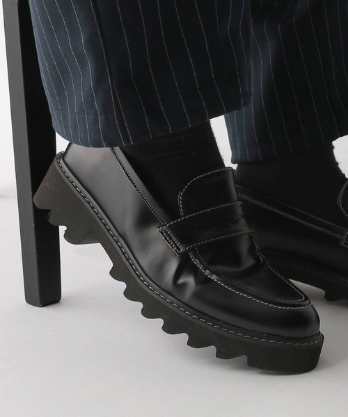 セール】シンセティックレザー/アソートシャークソールレザードレス