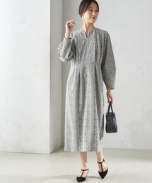〈手洗い可能〉起毛 レース Iライン ワンピース