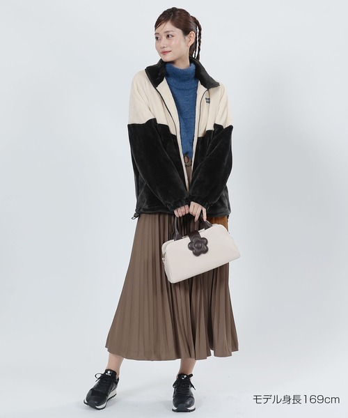 MARY QUANT（マリークワント）の「バイカラーフリースビッグ ブルゾン