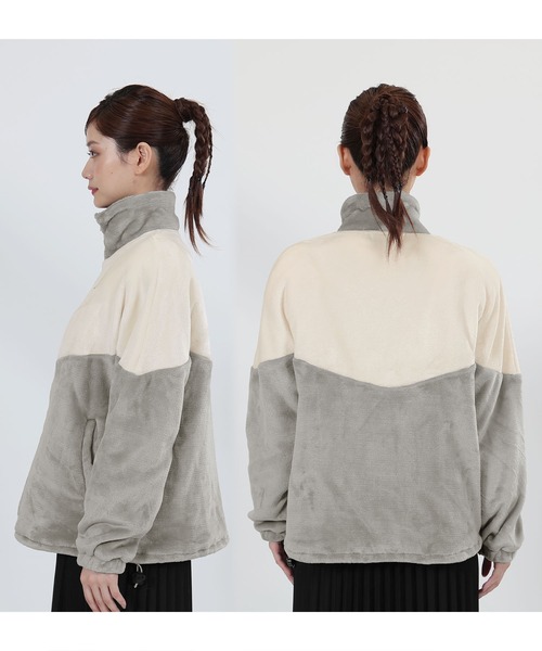 MARY QUANT（マリークワント）の「バイカラーフリースビッグ ブルゾン