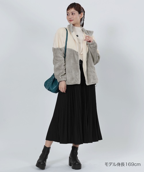 MARY QUANT（マリークワント）の「バイカラーフリースビッグ ブルゾン