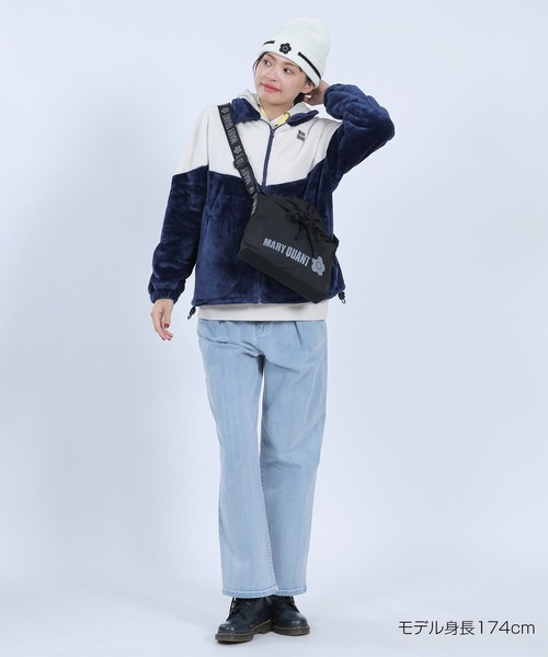 MARY QUANT（マリークワント）の「バイカラーフリースビッグ ブルゾン