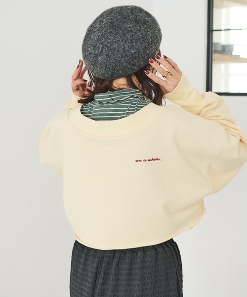 Crisp(クリスプ)の「タートルボーダーTシャツ(Tシャツ/カットソー・レディース・グリーン/レッド/チャコールグレー・FREE)」の12枚目の写真
