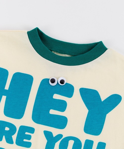 Ocean&Ground（オーシャン&グラウンド）の「プレイフルBIGモチーフロンT（Tシャツ/カットソー・キッズ・オフホワイト/キナリ/イエロー・80/90/95/100/110/120/130/140）」の15枚目の写真